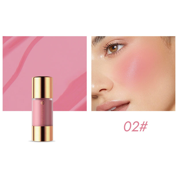 8 colors long-lasting Bottom press moisturizing easy makeup blush pencil solid creamy Liquid blusher - Luxe Ladies Moda
