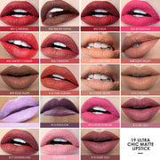 Matte Lipstick 19 Colors Waterproof Matte Lipsticks Soft Texture Lip Stick Cosmetic Sext Red Nude Lip Makeup Batom