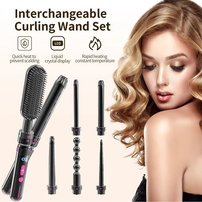 Professional Hair Curling Iron 2 in 1 Hair Straightener And Curler Twist Straightening Curling Iron Wave Waver Styling Tools - Luxe Ladies Moda