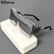 Luxury Brand Sunglasses Women Big Frame Men Square Fashion One Lens Shades Uv400 Vintage Glasses - Luxe Ladies Moda