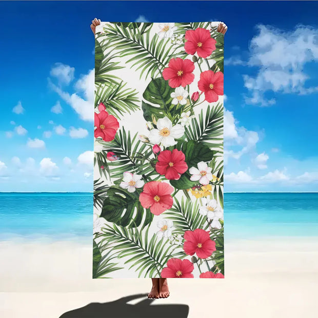 Print Sea Beach Towel Quick-Dry Washable Beach Towels Sandproof Portable Beach Towels For Travel Swimming Camping Beach - Luxe Ladies Moda