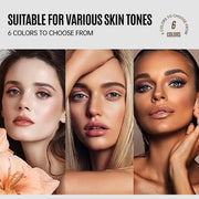 LOOKAVE Liquid Foundation Long Lasting Full Coverage Natural Matte Liquid Foundation Moisturizing Concealer CC Cream Base Makeup - Luxe Ladies Moda