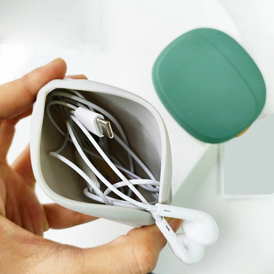 "Portable Silicone Headphone Bag - Data Cable Organizer & Small Item Storage for Travel & Business" - Luxe Ladies Moda