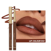 Matte 6-colors Lip Liner Pencil Bevel Design Nib Lip Contour Lipstick Nude Brown Lipstick Pencil Natural Lasting Lipliner Makeup - Luxe Ladies Moda