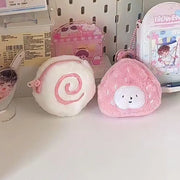 Kawaii Small Plush Coin Purse Pink Lipstick Headphone Small Bags Storage Bags Mini Bag Girl Purses Cute Keychain Bag For Women - Luxe Ladies Moda