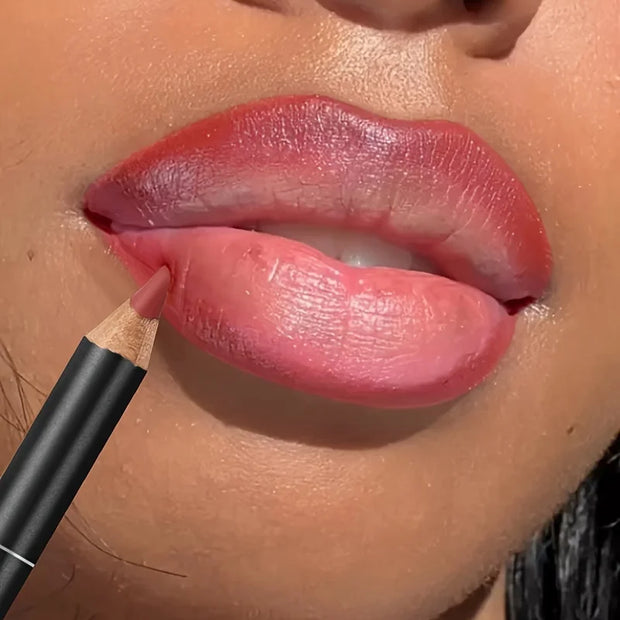 Matte Lip Liner, Long-Lasting, Smooth Application for Perfect Outline & Filling, Versatile Shades for All Skin Types