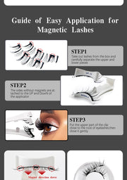 Reusable Magnetic Eyelashes with Applicator - Natural Wispy Lashes, No Glue Needed - Luxe Ladies Moda