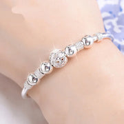 3 Style New 925 sterling silver Lucky Charm Bracelet Cuff Bracelets For Women Bangles Fashion Jewelry Pulseira - Luxe Ladies Moda