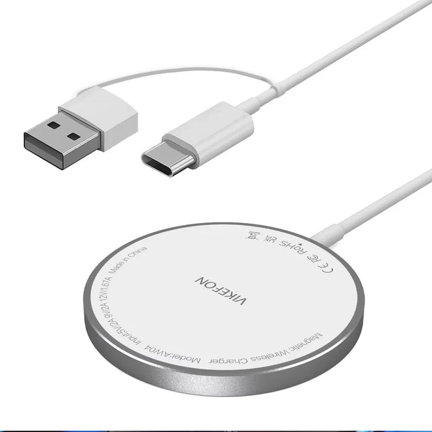 100W Magnetic Wireless Charger Pad USB + Type C For Magsafe iPhone 16 15 14 13 12 Pro Max Fast Charging Dock Station Chargers - Luxe Ladies Moda