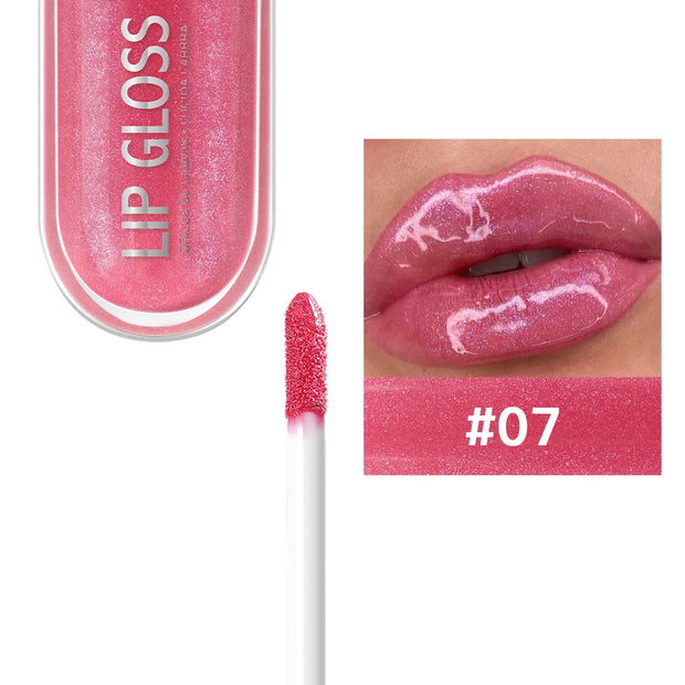 Glitter Lip Gloss Long Lasting Diamond Pearlescent Metallic Liquid Lipstick Moisturizing Lip Glaze Cosmetics - Luxe Ladies Moda