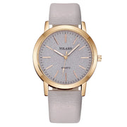 New Simple Women Watches Luxury Design Leather Watch Ladies Quartz Wristwatch Womens Small Round Dial Clock Reloj Mujer - Luxe Ladies Moda