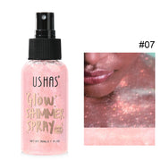 Body highlight spray, quick-drying and non-sticky, liquid glitter highlighter, long-lasting gloss - Luxe Ladies Moda