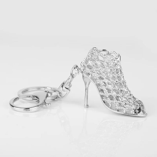 High Heel Shoes Keychain – Rhinestone Car Key Ring, Fashion Crystal Key Holder for Women’s Bag Charms - Luxe Ladies Moda