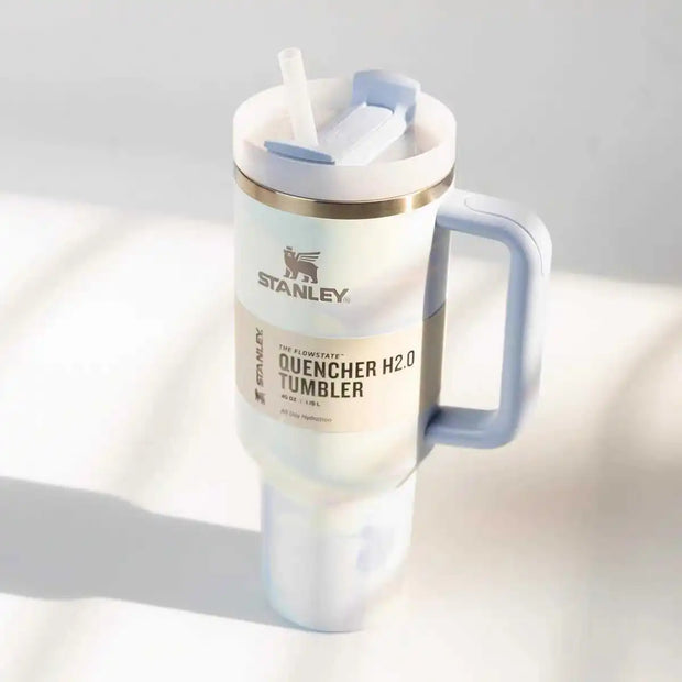 Stanley 30oz 40oz Insulated Tumbler With Lid and Straws Stainless Steel Coffee Tumbler with Handle Vacuum Leak Proof Coffee Cup - Luxe Ladies Moda