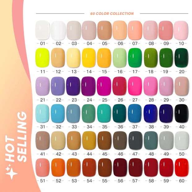15ml Gel Nail Polish Neon Brown Royal Blue Red Green Pastal Nude Nail Art Varnish Gel Lacquer Top Coat UV Gel Nail Not Set