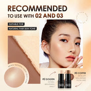 FOCALLURE Waterproof Shimmer Face Bronzer Highlighters Glitter Corrector Contour Illuminator Stick Creamy Blush Makeup Cosmetics - Luxe Ladies Moda