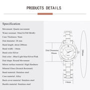 Elegant Women Watch Luxury Ladies Fashion Brand Wristwatch Quartz Movement Stainless Steel Gift for Female Girlfriend - Luxe Ladies Moda