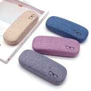 Fashion Glasses Case Hard Shell Linen Fabrics Eyewear Cases Cover Protective for Men Women Sunglasses Eyeglasses Glasses Box - Luxe Ladies Moda