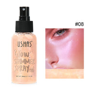 Body highlight spray, quick-drying and non-sticky, liquid glitter highlighter, long-lasting gloss - Luxe Ladies Moda