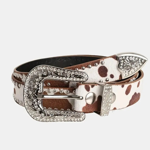 Women's Retro Casual Trend Carved Buckle Belt For Women Men,Punk Style Rivet Y2k Belt - Luxe Ladies Moda