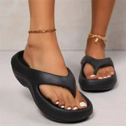 Thick Platform Eva Flip Flops For Women Summer Clip Toe Non Slip Beach Sandals Woman Comfortable Soft Sole Cloud Slippers