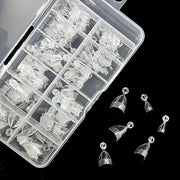 240pcs Half Cover Almond Pre-filed Nail Tips Half Matte XS Press on Fake Nail Extension for Small Tiny Nail Bed 12 Sizes in Box - Luxe Ladies Moda