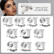 Reusable Magnetic Eyelashes with Applicator - Natural Wispy Lashes, No Glue Needed - Luxe Ladies Moda
