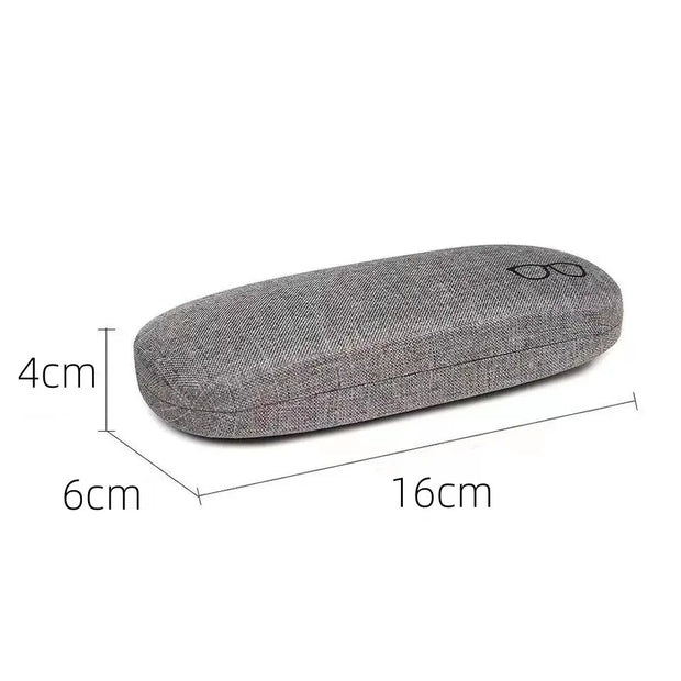 Fashion Glasses Case Hard Shell Linen Fabrics Eyewear Cases Cover Protective for Men Women Sunglasses Eyeglasses Glasses Box - Luxe Ladies Moda