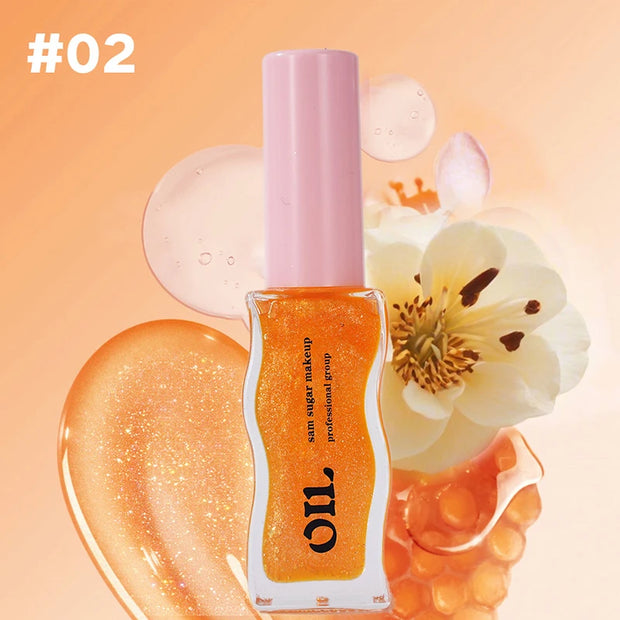 Water Light Honey Essence Lip Oil Long Lasting Moisturizing Fruity Shimmer Jelly Reduce Lip Lines Liquid Lipstick Gloss Makeup - Luxe Ladies Moda