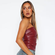 Women's Tank Fashion Streetwear Club Party Tank Clothing Solid Sexy Sleeveless Elegant Female Bodycon Crop Top Tank