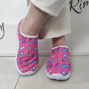Rimocy Nurse Shoes Women Print Breathable Sneakers Woman Slip-on Light Non-slip Flats Ladies Soft Bottom Casual Sports Shoes - Luxe Ladies Moda