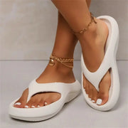 Thick Platform Eva Flip Flops For Women Summer Clip Toe Non Slip Beach Sandals Woman Comfortable Soft Sole Cloud Slippers