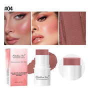 Blush Contour Highlighter Stick for Cheeks Eyes Lip Lightweight Dewy Finish Blush Stick Contour Natural Blusher Stick Makeup Set - Luxe Ladies Moda