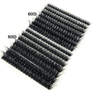 30D 40D 60D 80D Mixed Tray Individual Lashes 3D Russia Volume Eye Lashes Soft Natural Lashes Mink Lash Cluster False Eyelashes - Luxe Ladies Moda