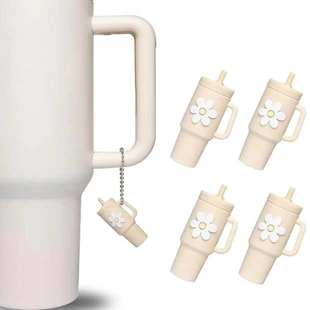 4pcs Silicone Tumbler Keychain for Stanley Cup Tumbler Accessories Perfect fit for Most Brand Newest Model - Luxe Ladies Moda