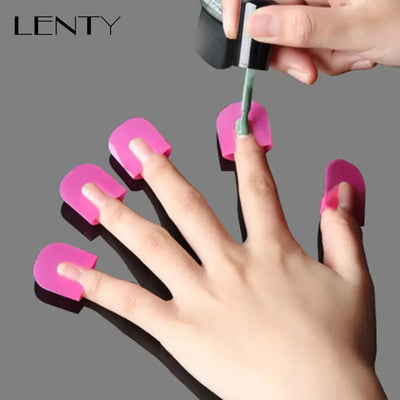 26pcs/set 10 Sizes G Curve Shape Varnish Shield Nail Protector Finger Cover Spill-Proof French Stickers Manicure Nail Art Tools - Luxe Ladies Moda