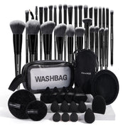 Professional Makeup Tools Kit 30PCS Foundation Makeup Brush Set 15PCS Makeup Sponge Removal Puff Cleaning Bowl for Travel - Luxe Ladies Moda