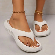 Thick Platform Eva Flip Flops For Women Summer Clip Toe Non Slip Beach Sandals Woman Comfortable Soft Sole Cloud Slippers