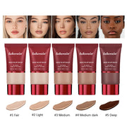 Base Blurring Foundation – 5 Colors | 24H Long-Lasting Matte Foundation | Oil-Control, Shine-Balancing, Lightweight Full Coverage Makeup