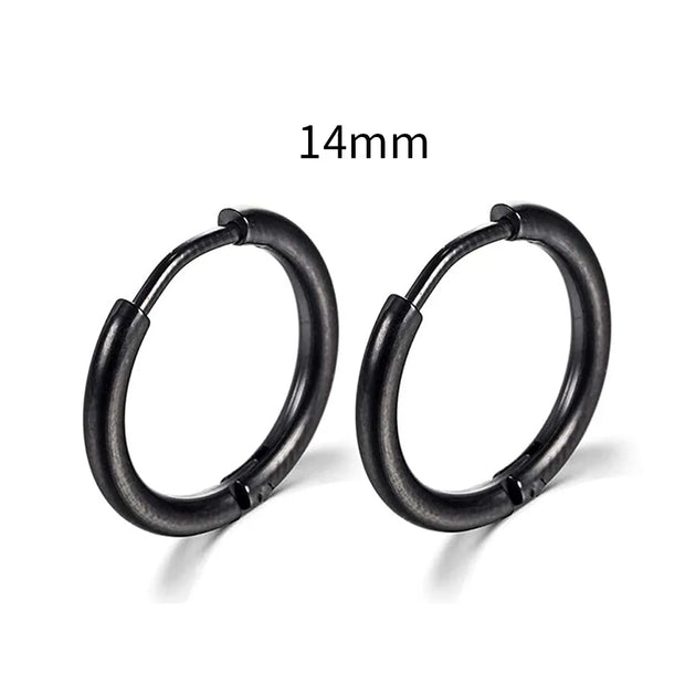 Simple Stainless Steel Small Hoop Earrings for Women - Luxe Ladies Moda