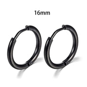 Simple Stainless Steel Small Hoop Earrings for Women - Luxe Ladies Moda