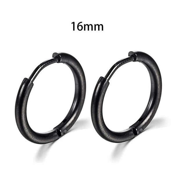 Simple Stainless Steel Small Hoop Earrings for Women - Luxe Ladies Moda