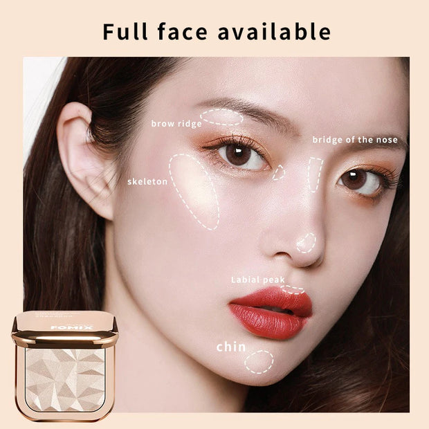 "Diamond Highlight Powder | Pearlescent Nose & Contour Brightener" - Luxe Ladies Moda