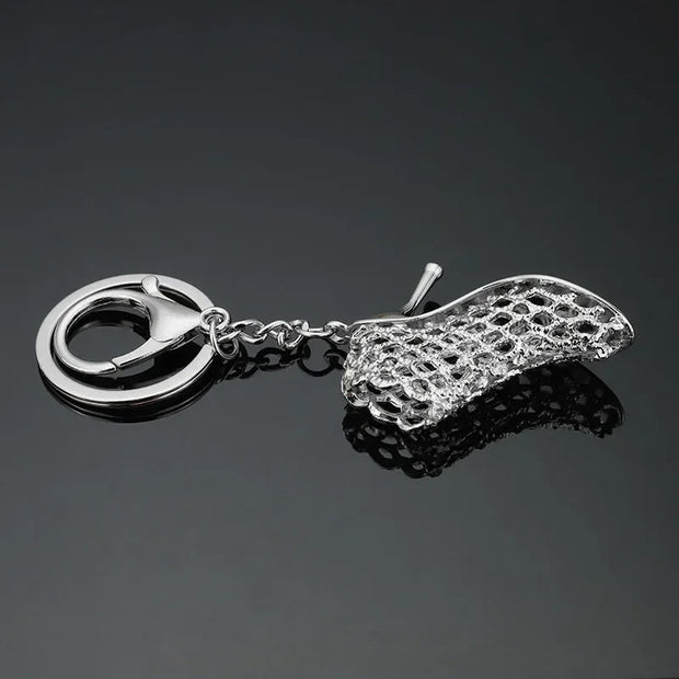 High Heel Shoes Keychain – Rhinestone Car Key Ring, Fashion Crystal Key Holder for Women’s Bag Charms - Luxe Ladies Moda
