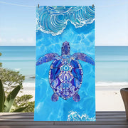 Print Sea Beach Towel Quick-Dry Washable Beach Towels Sandproof Portable Beach Towels For Travel Swimming Camping Beach - Luxe Ladies Moda
