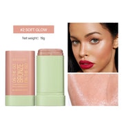 Rotating Contouring Stick Highlight Contouring And Brightening Shadow Stick, Flatness Contouring Stick Makeup Bronzer Stick（19g）
