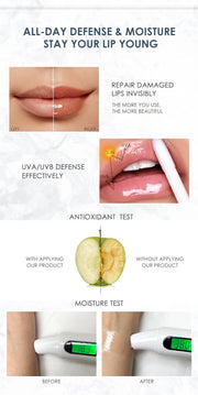 Lip Gloss Moisturizing Long Lasting Juicy Jelly Lip Tint 16 Colors Shiny Transparent Lipgloss Women's Cosmetics