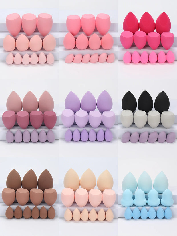 13pcs Large, Medium and Small Makeup Sponges, Which Become Larger When Exposed to Water, Do Not Contain Latex, Suitable for All Ski - Luxe Ladies Moda