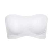 Ladies’ Stretch Strapless Bra Chest Wrap Bandeau Unlined Seamless Fashionable Breathless Soft Bra Suitable For One-Shoulder Tops - Luxe Ladies Moda