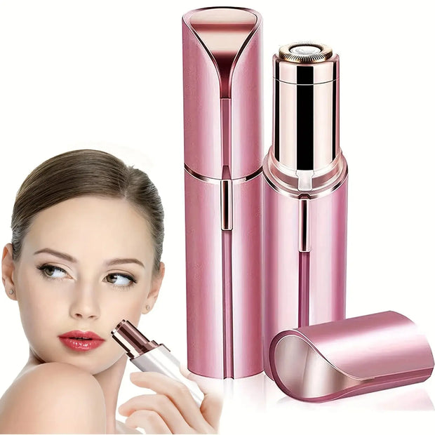 Portable Lipstick Shaped Electric Hair Remover For Women Painless And Effective Facial Hair Removal Home Razor Shaver Tool - Luxe Ladies Moda